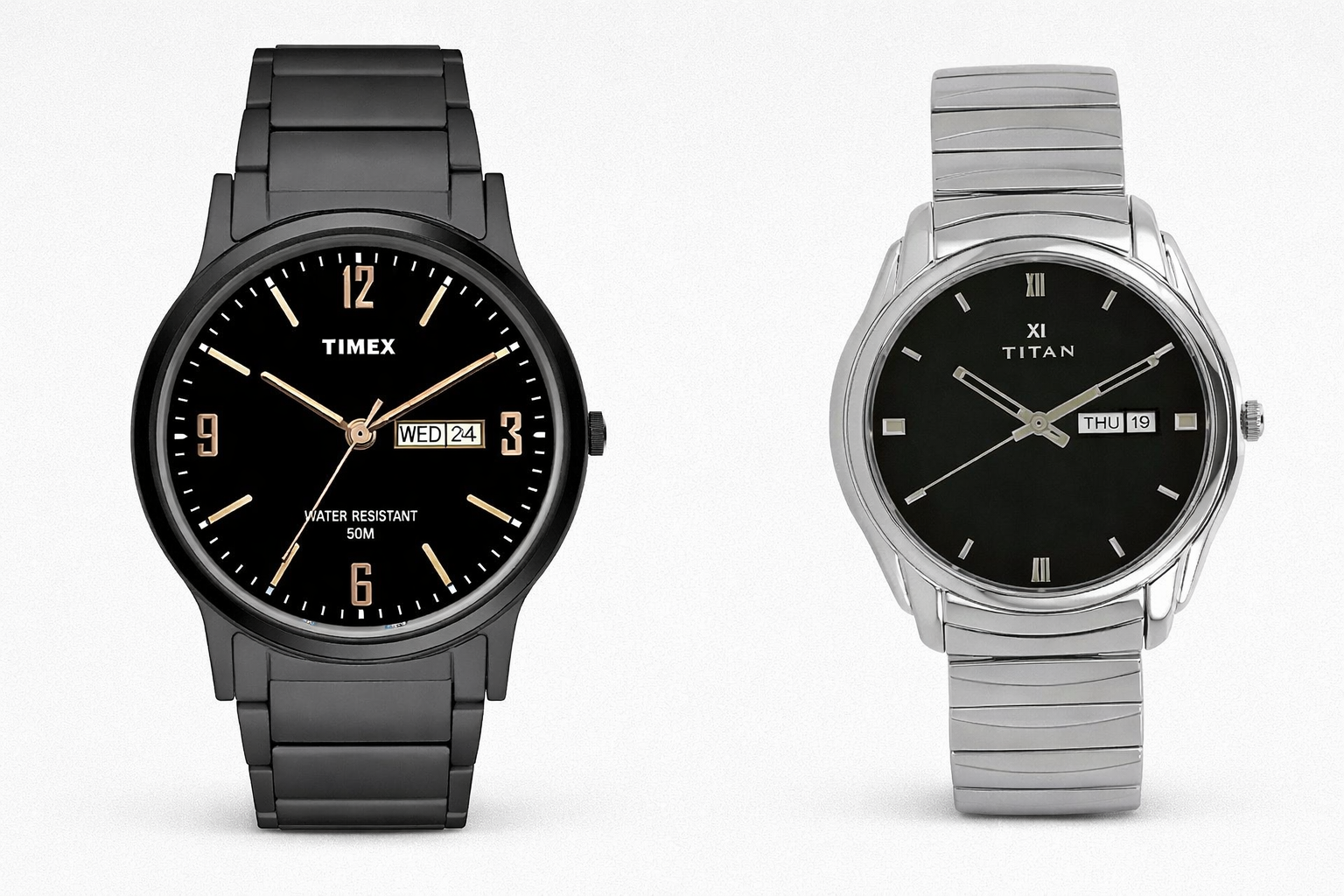 Choosing the Best Formal Watch Under ₹5,000: Timex TW000R438 or Titan NT1578SM04?