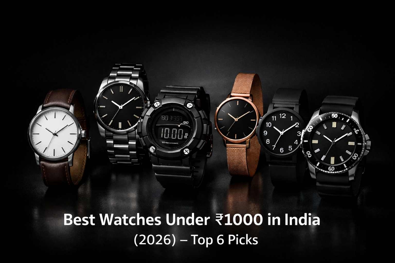 Best Watches Under ₹1000 in India (2026) – Top 6 Picks