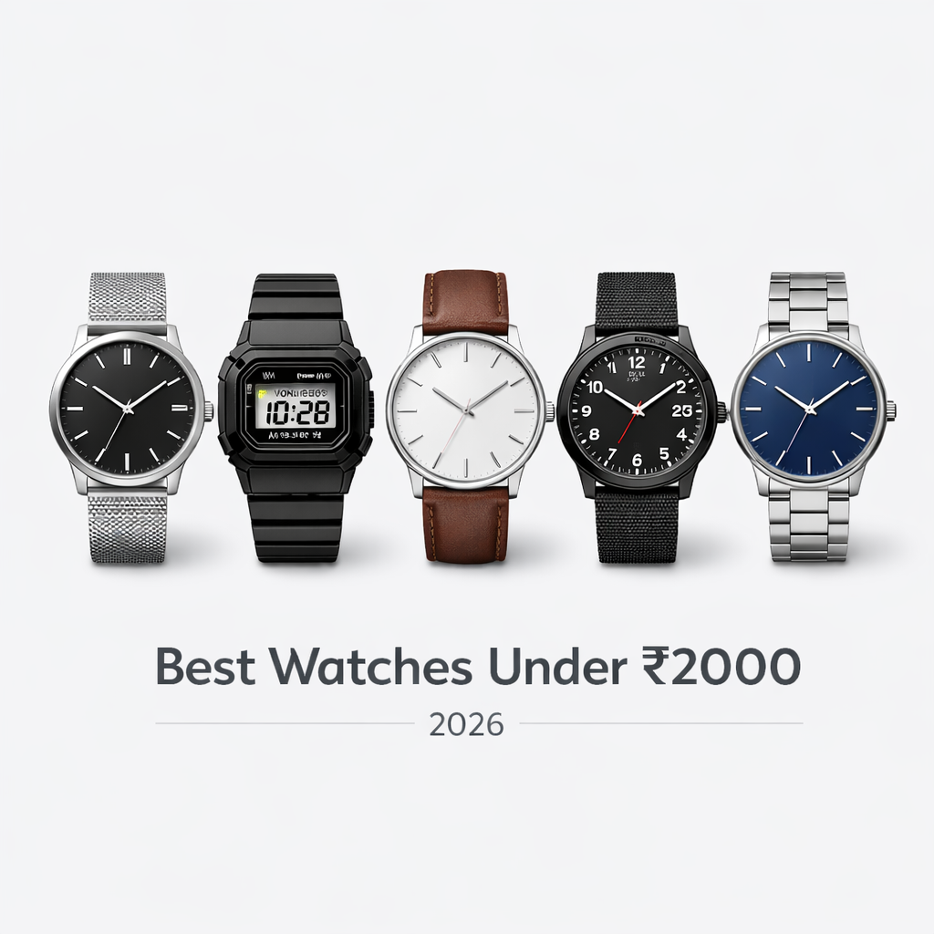 Best Watches Under ₹2000 in India (2026) – Top 6 Picks