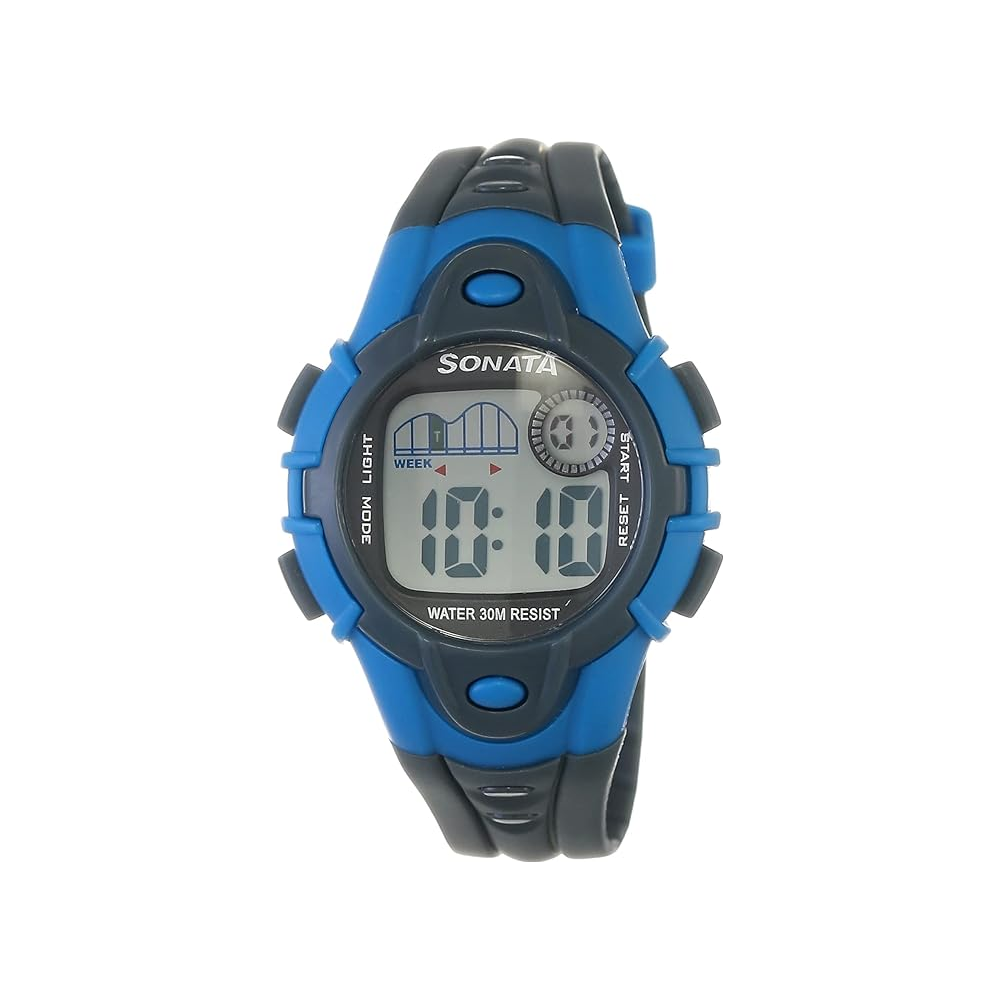 SF by Sonata Digital NT87012PP03 unisex digital watch with grey dial