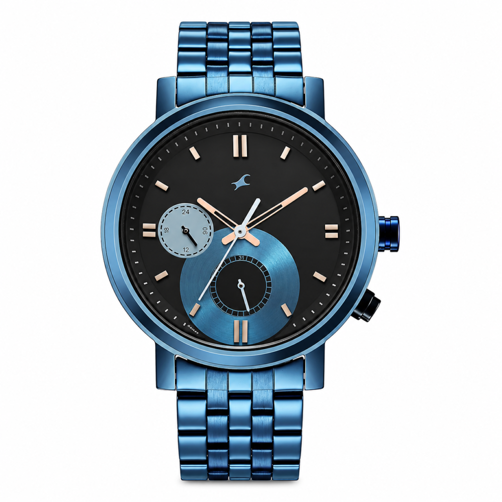 Fastrack NT3287QM02 Tick Tock analog multifunction watch 